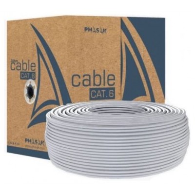 BOBINA CABLE GRIS PHASAK UTP AWG23 100m